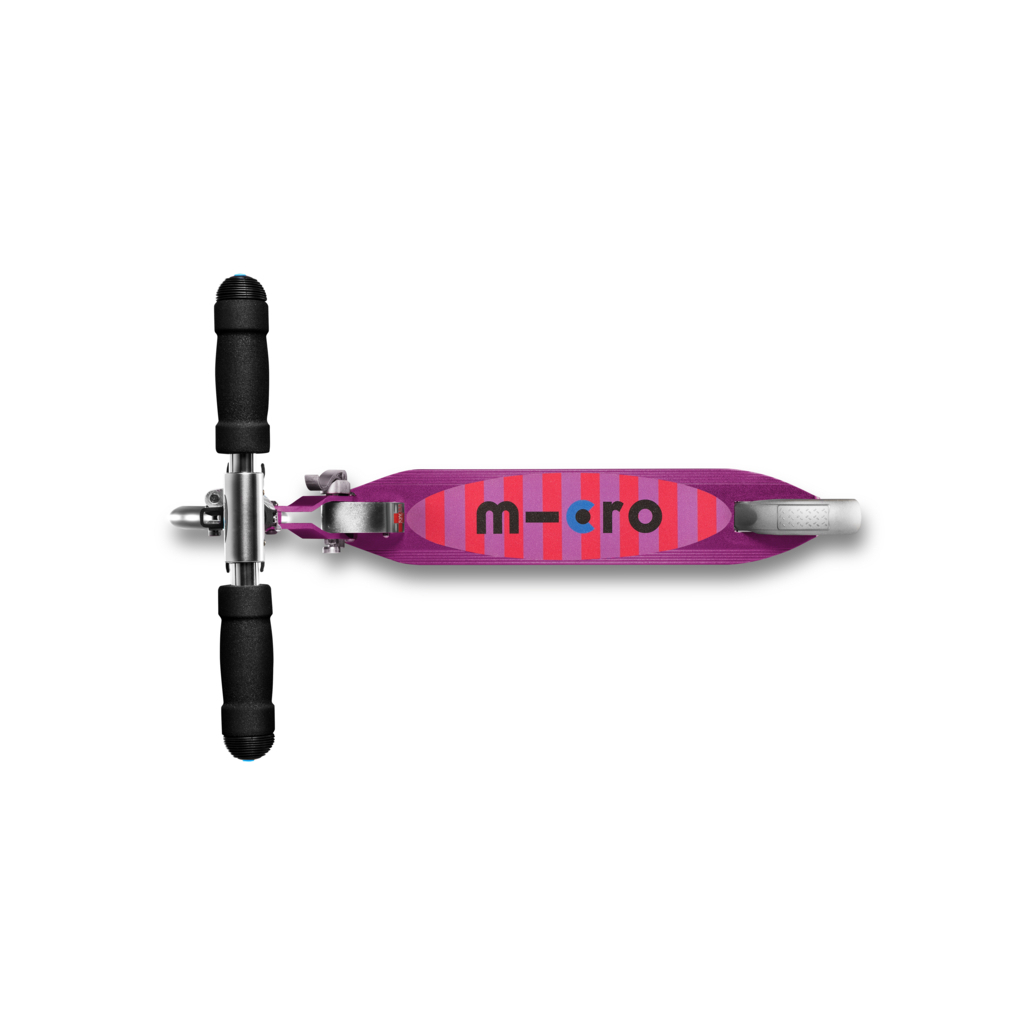 Самокат Micro Sprite LED Сиреневые полоски, цвет сиреневый - фото 2