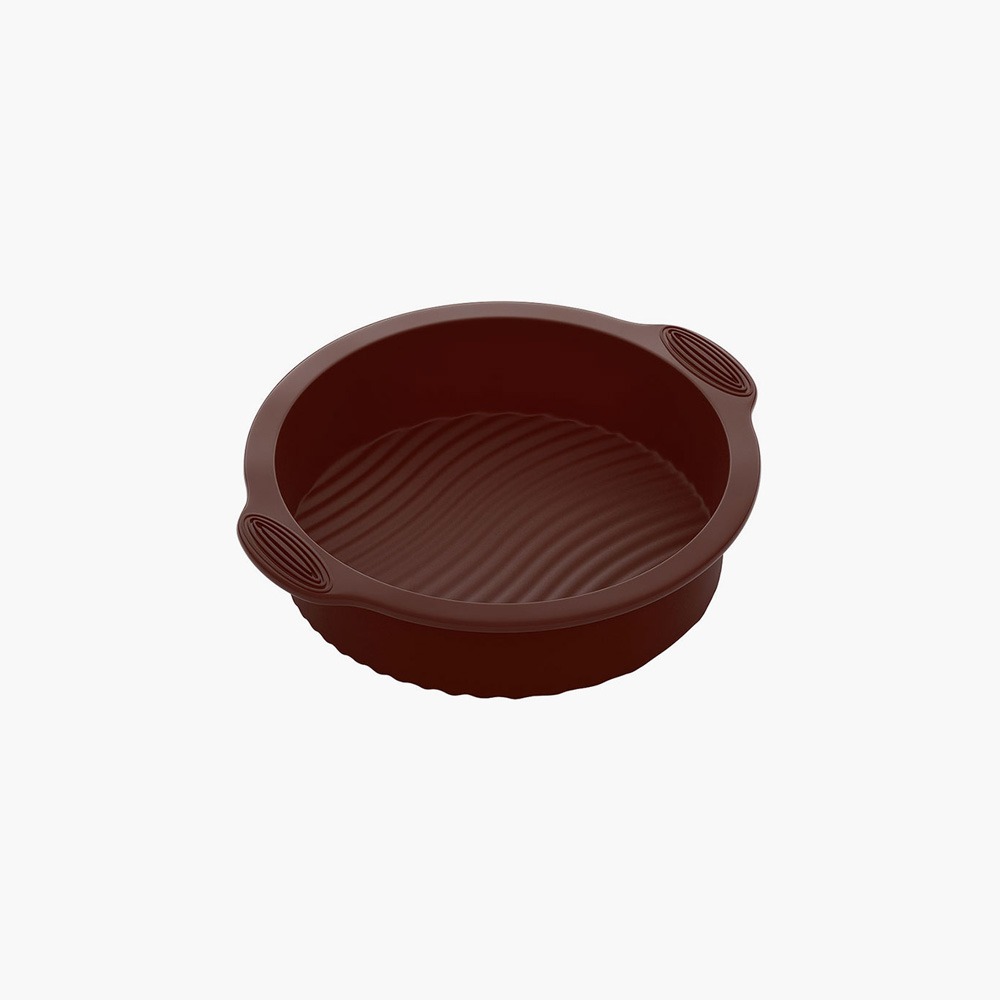 Форма для выпечки Nadoba Alenka силиконовая круглая 28x25x6 см, цвет коричневый
