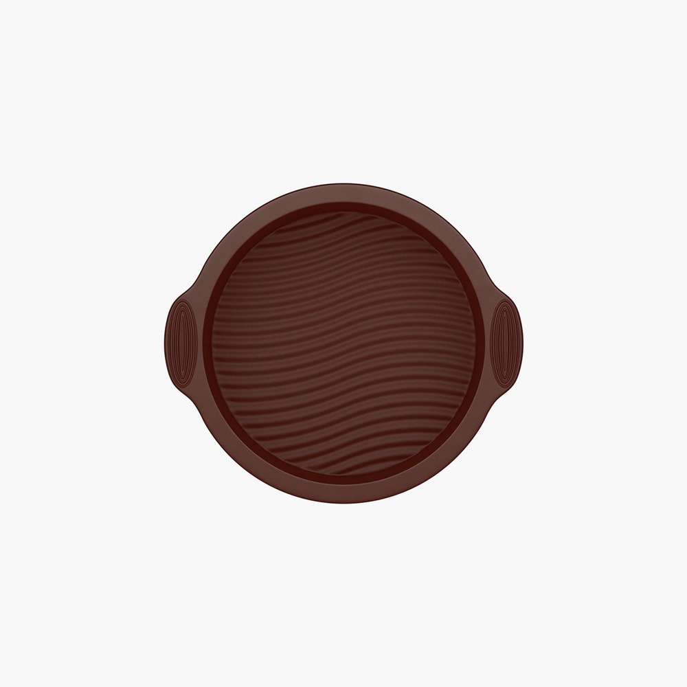 Форма для выпечки Nadoba Alenka силиконовая круглая 28x25x6 см, цвет коричневый - фото 2