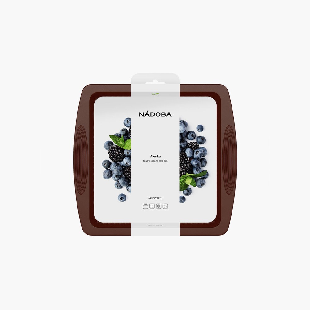 Форма для выпечки Nadoba Alenka силиконовая квадратная 26x24x5 см, цвет коричневый - фото 3