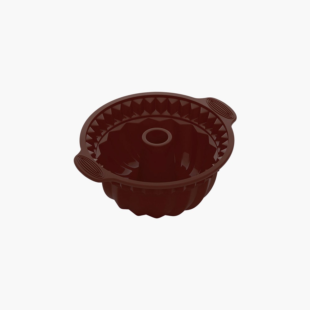 Форма для выпечки Nadoba Alenka для круглого кекса глубокая силиконовая 28x24x10 см гренки 777 со вкусом холодца и хрена 150 гр