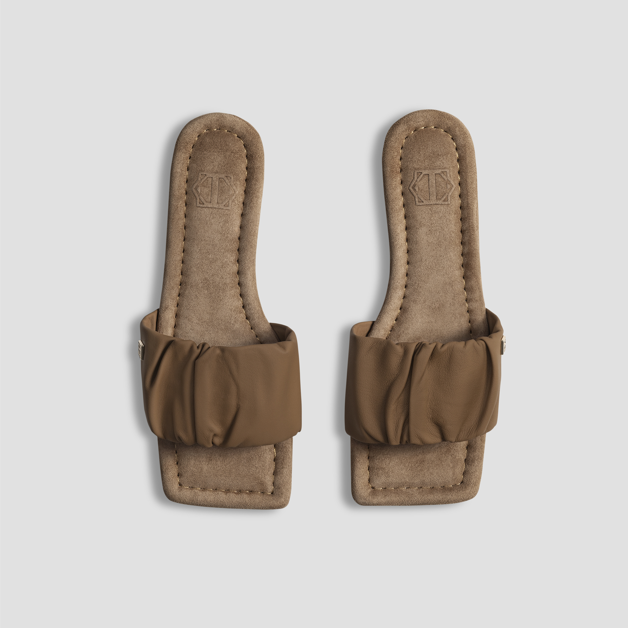 Тапочки Togas Амита коричневый женские кожаные р.36-37, размер 36-37 - фото 1