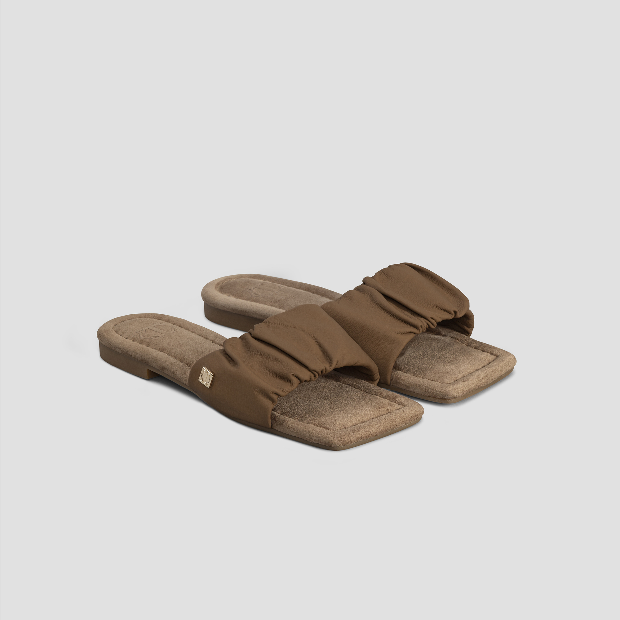 Тапочки Togas Амита коричневый женские кожаные р.38-39, размер 38-39 - фото 3