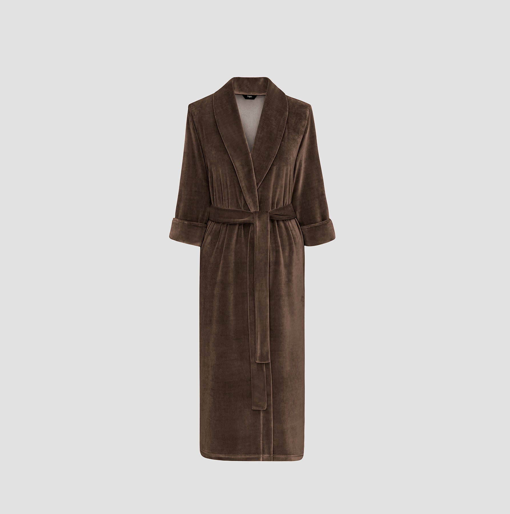 Халат Togas Ранье шоколадный велюровый S(44) жен пижама арт 19 0210 шоколадный р 52