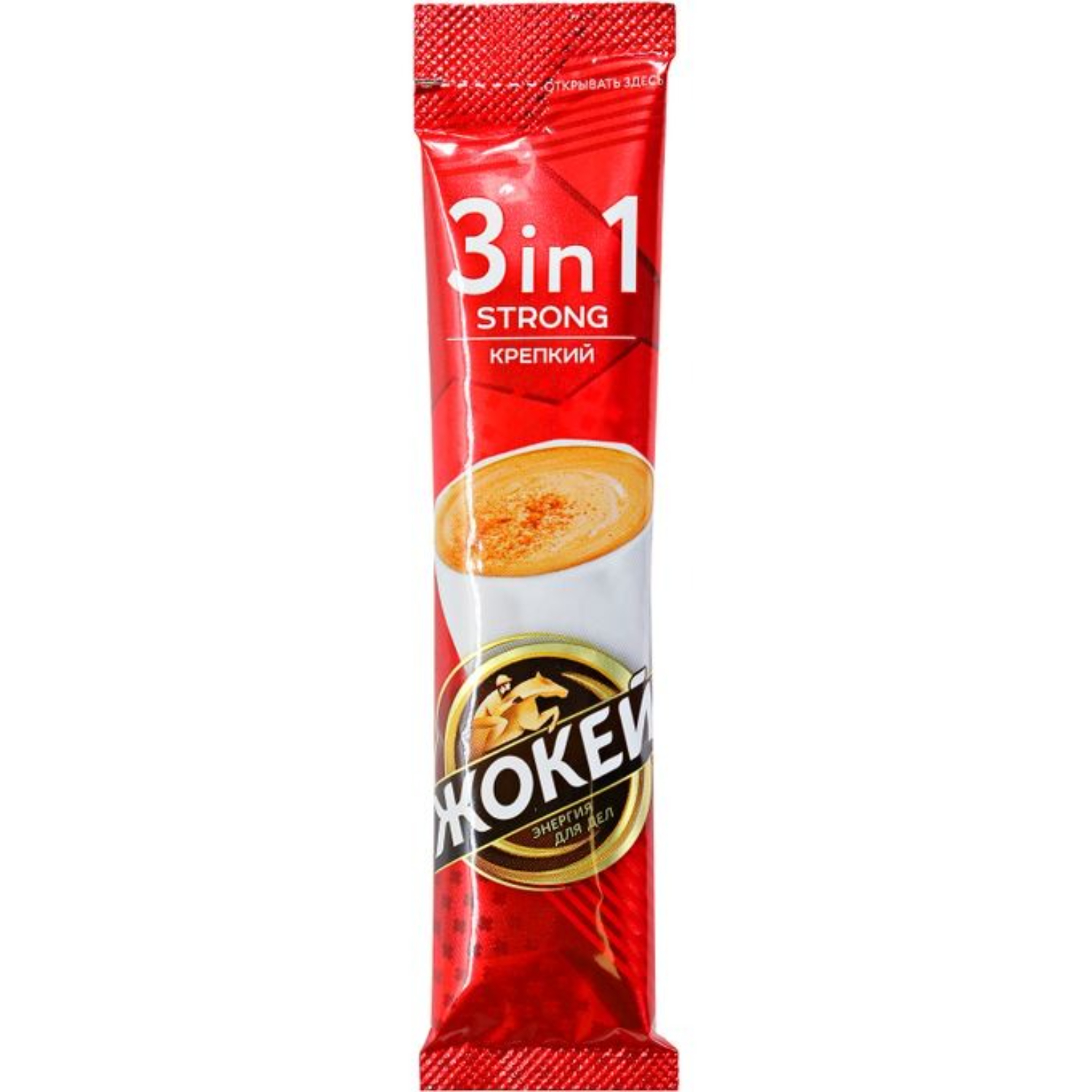 Кофе Жокей растворимый крепкий 3в1 12 г 15₽