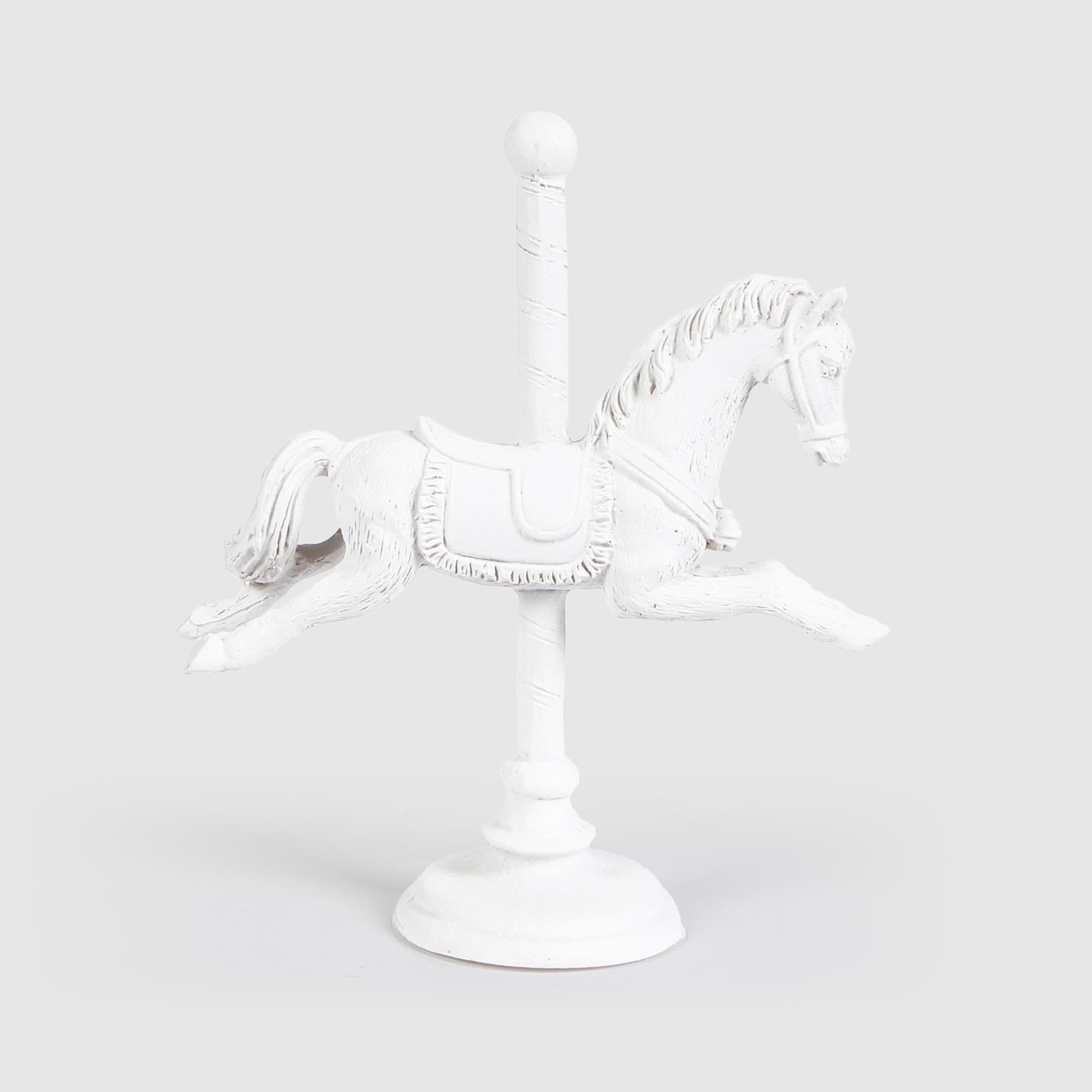 Фигурка лошади Dekor pap декоративная 14х6х16 см, цвет белый - фото 2