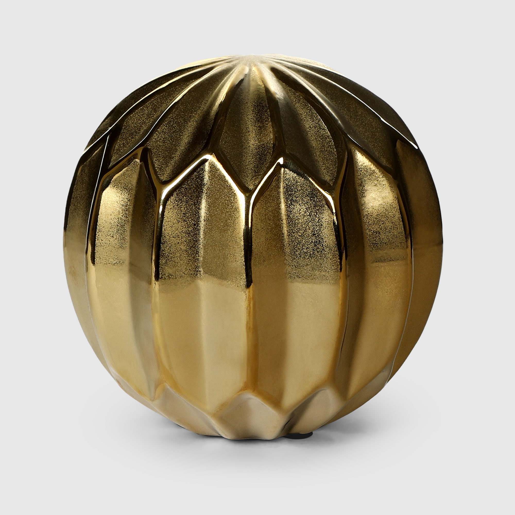 Шар Dekor pap декоративный золотой 12,5 см, цвет золотистый