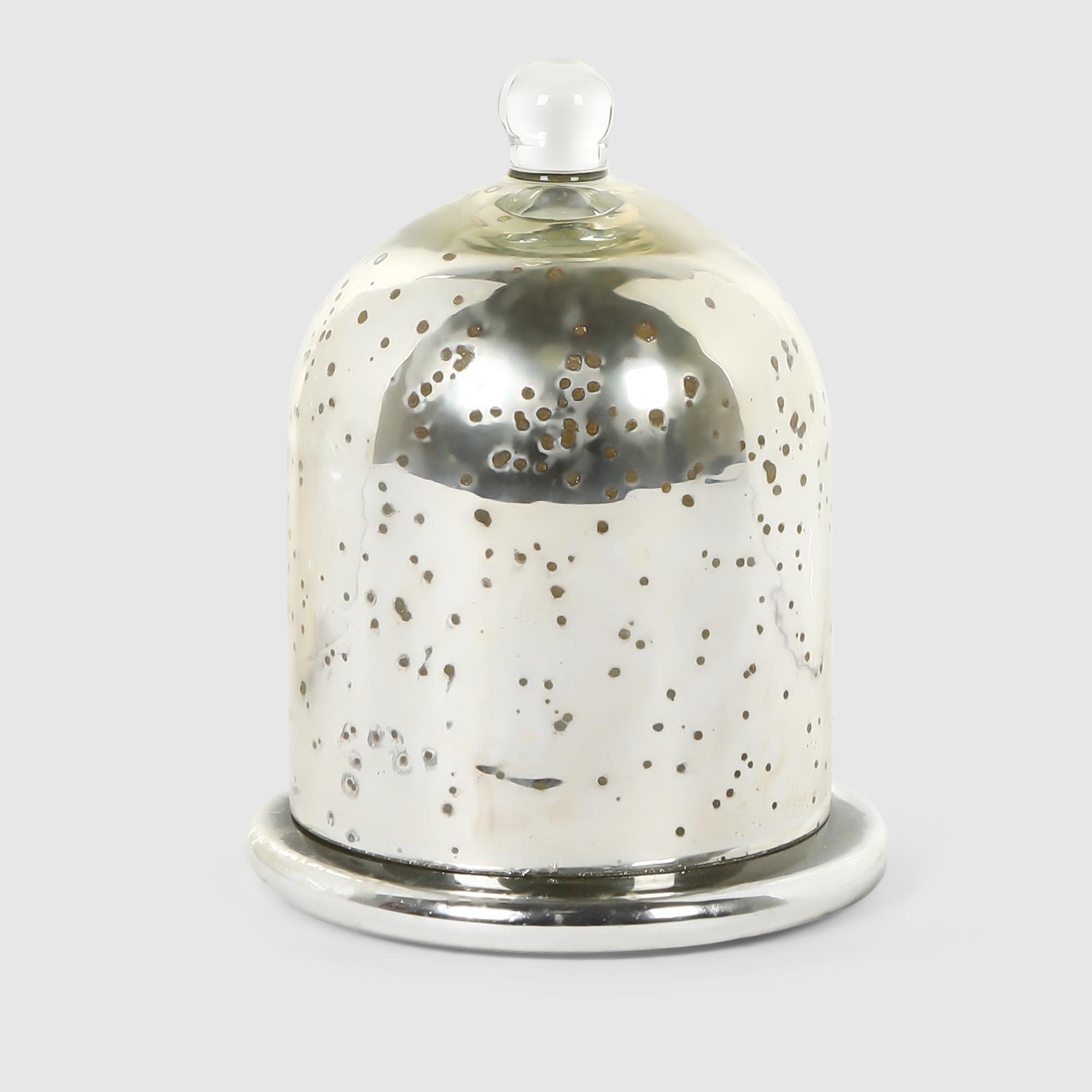 Свеча Dekor pap Majestic Oudh декоративная 1,5х14,5 см, цвет серебристый