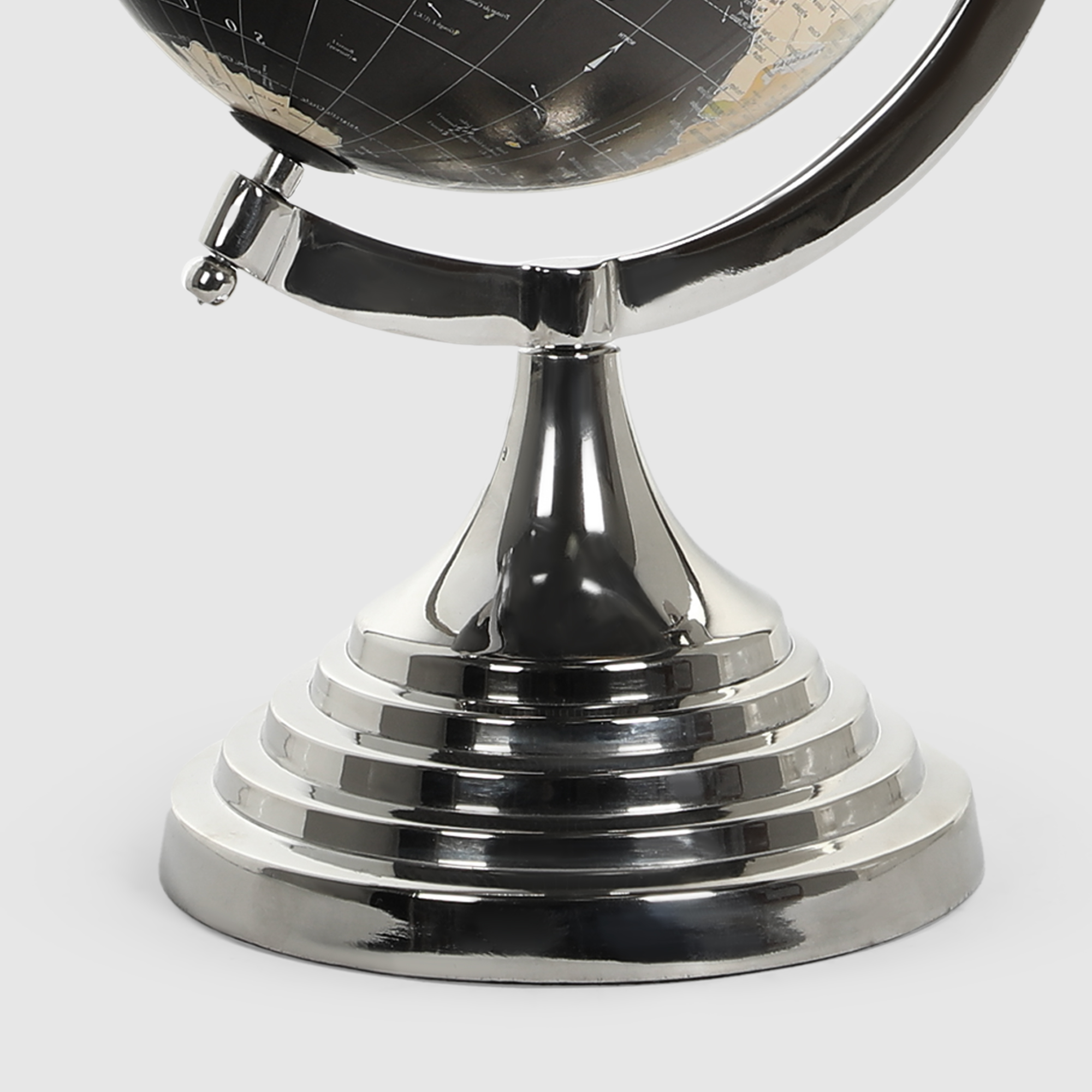 Глобус Dekor pap декоративный с фигуркой самолета 32х30х44 см, цвет металлический - фото 7
