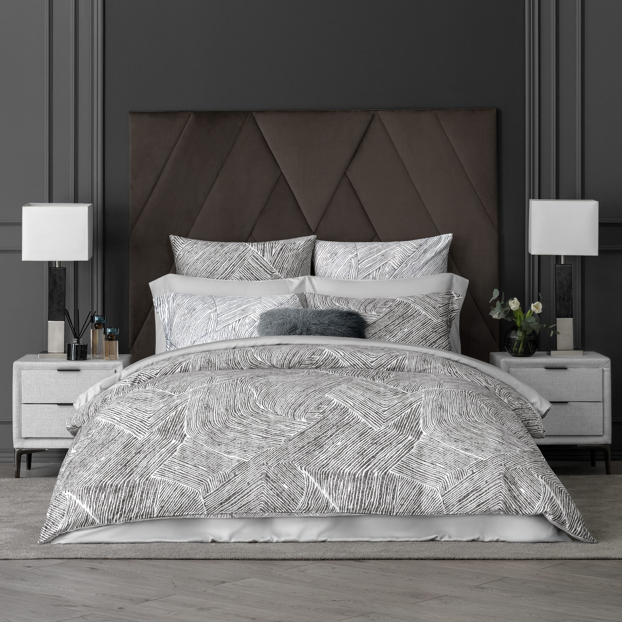 Комплект постельного белья Togas Ферранте серый Полуторный, размер Полуторный - фото 1