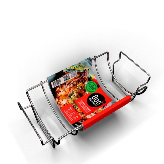 фото Подставка решетка для запекания ребрышек 800 degrees rib & roast rack
