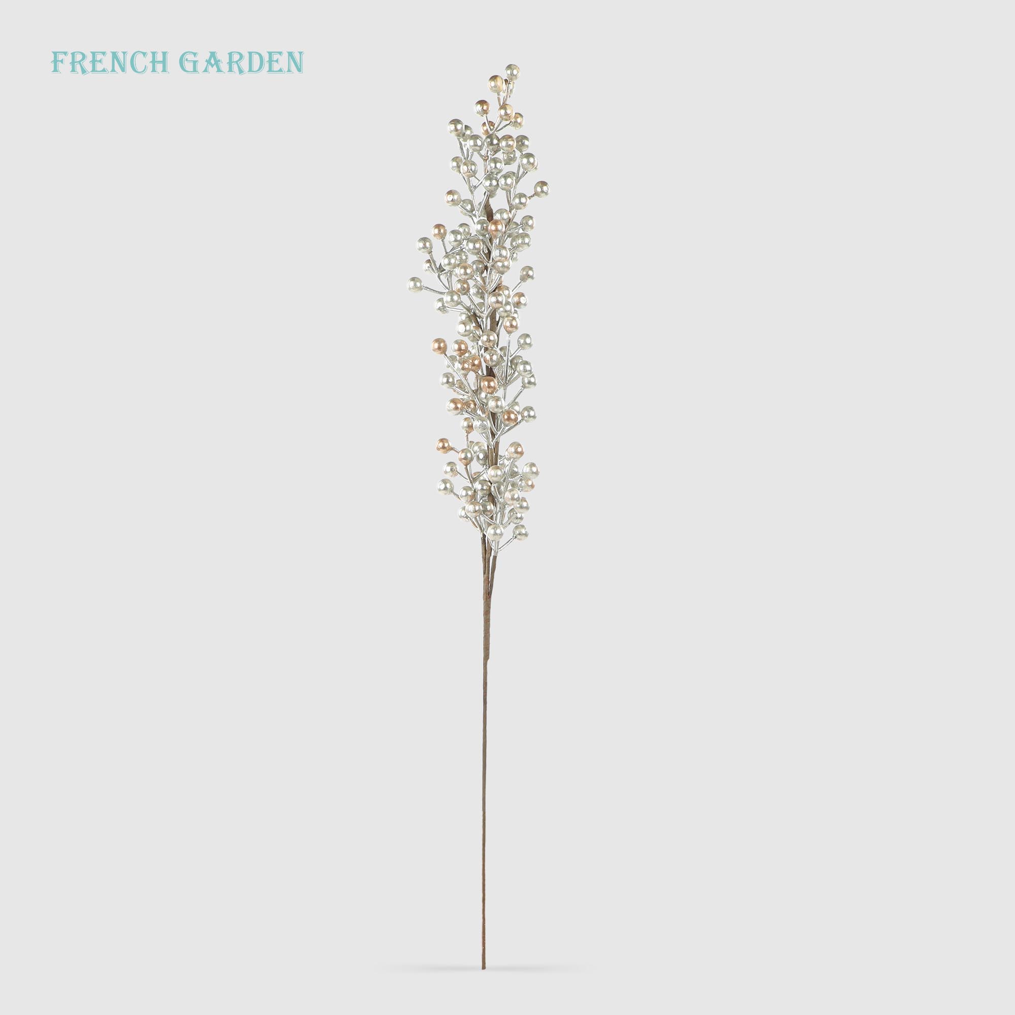 Ветвь с ягодами French garden серебро 76 см 279₽
