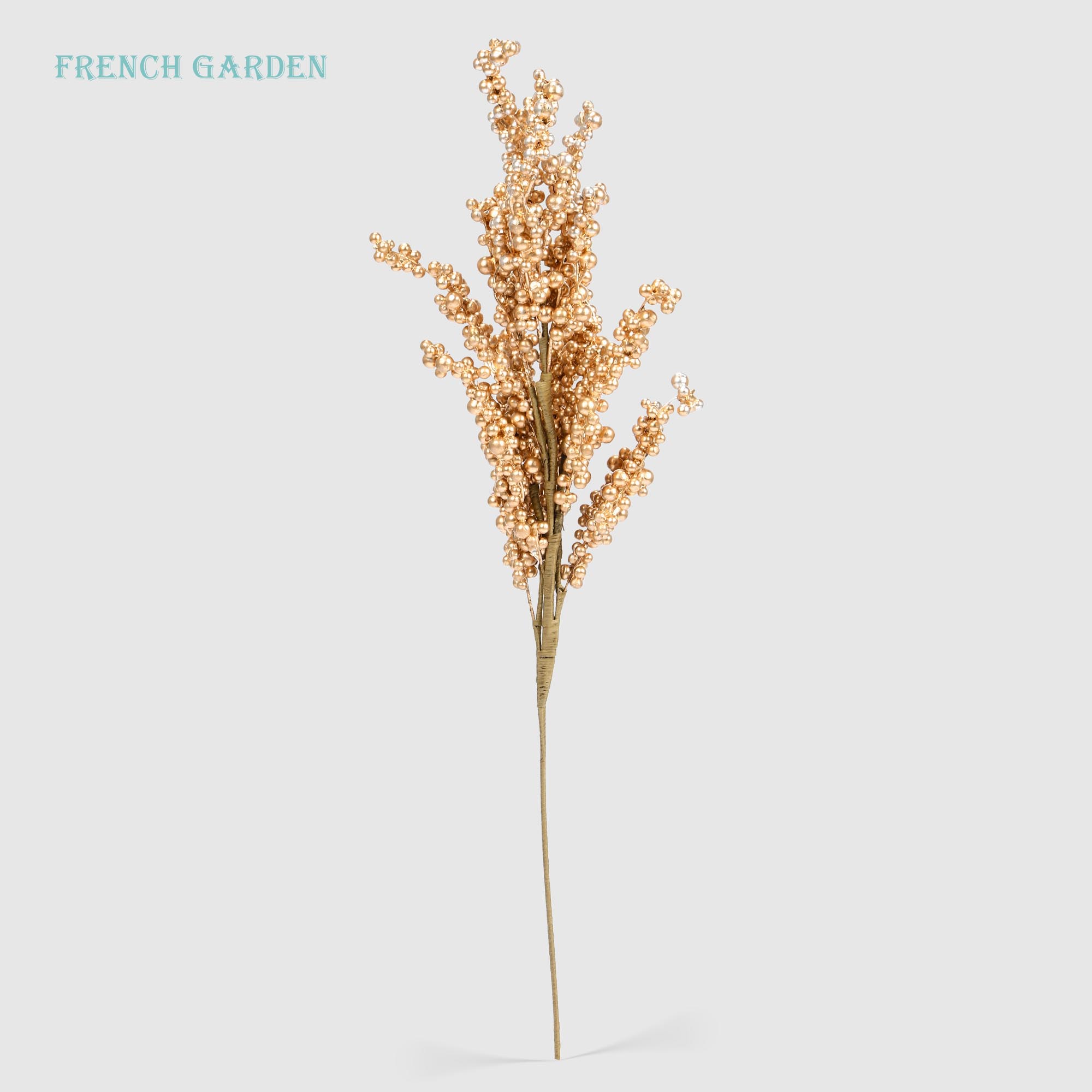 Ветвь с ягодами French garden золотистая 68 см 329₽