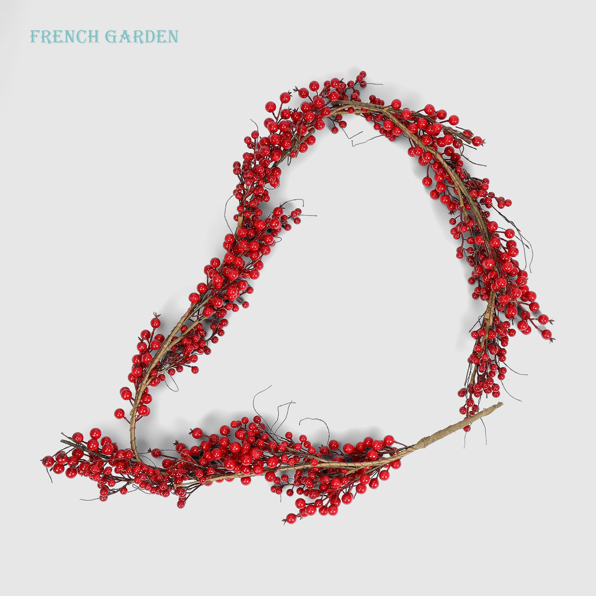 Гирлянда French garden с красными ягодами 183 см 1790₽