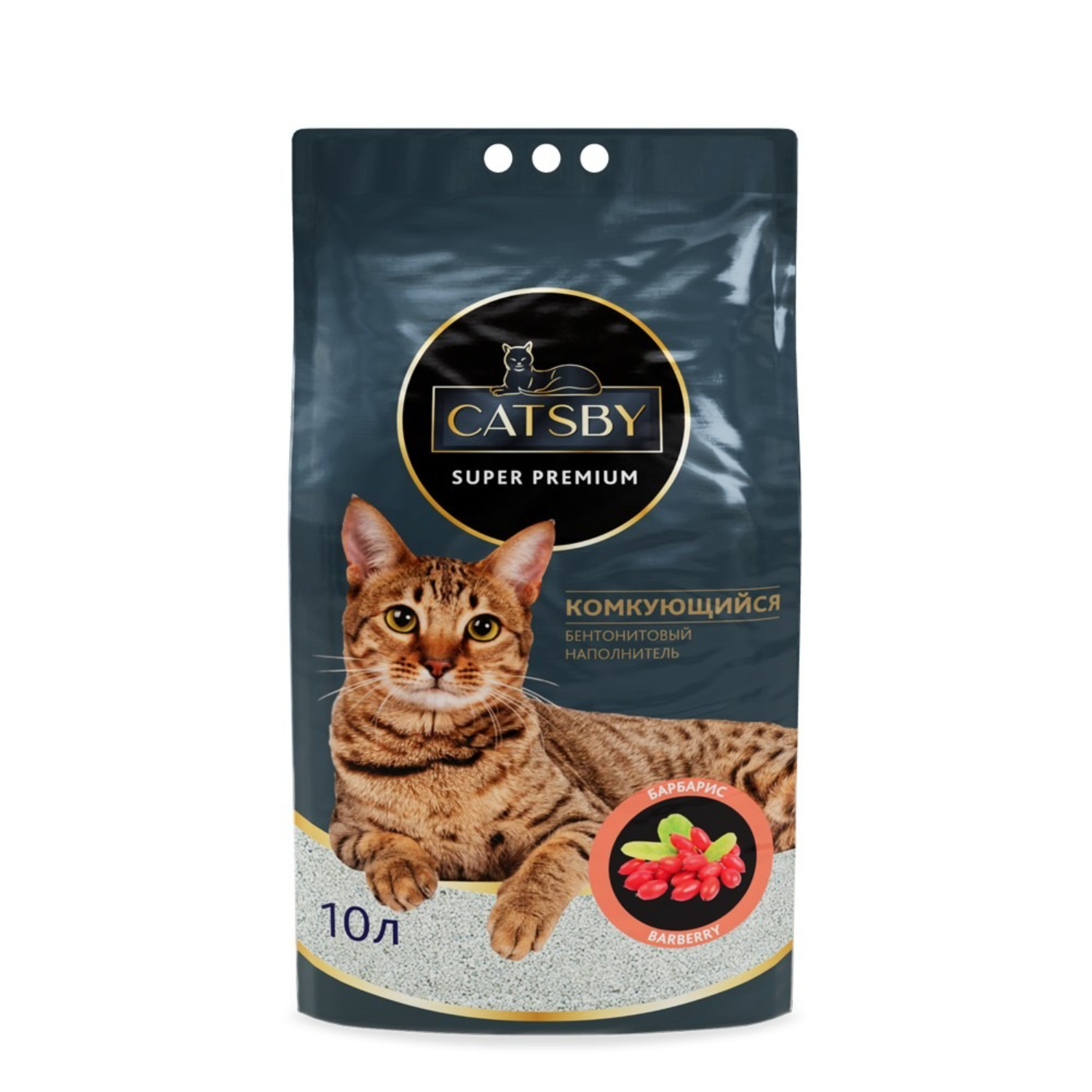 Наполнитель туалетный Catsby barberry комкующийся 10 л 1599₽