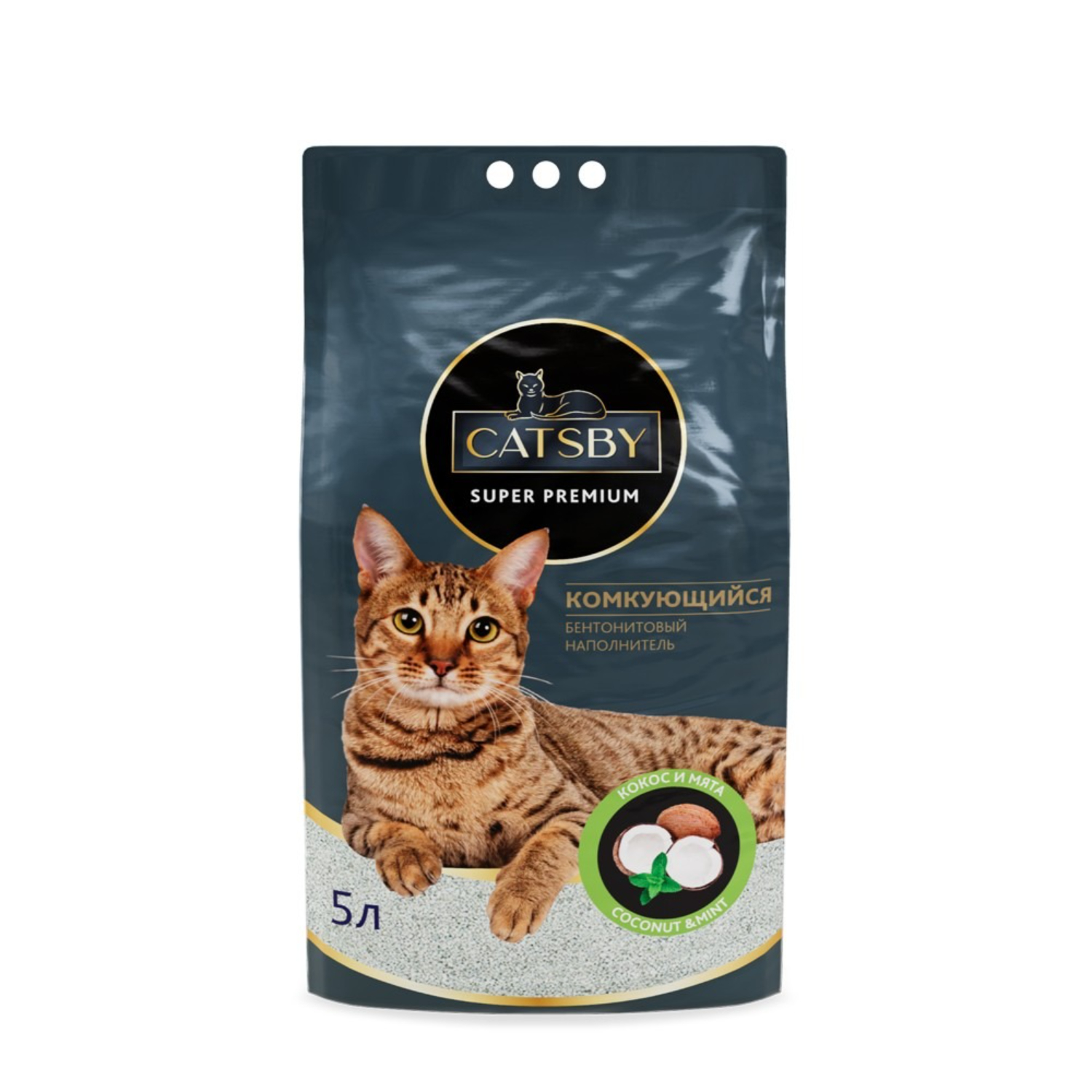 Наполнитель туалетный Catsby coconut комкующийся 5 л 859₽