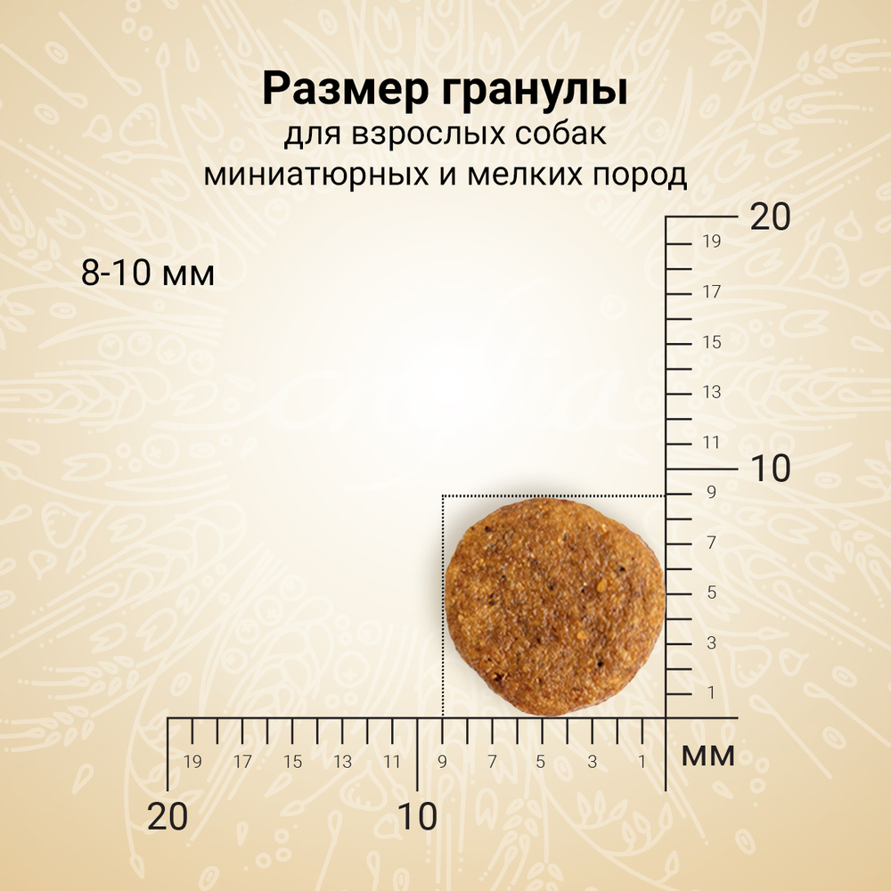 Сухой корм полнорационный для собак Craftia Natura для миниатюрных и мелких пород, лосось с сельдью 640 г Вид№5