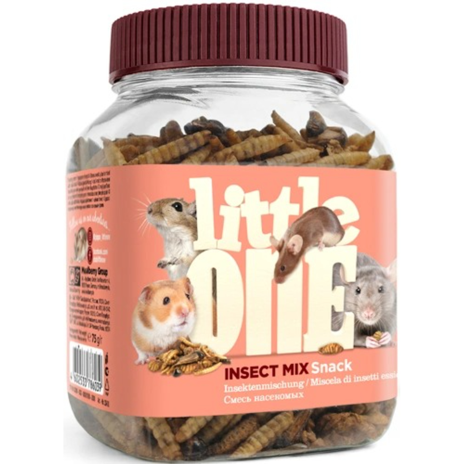 Лакомство для грызунов LITTLE ONE смесь насекомых 75 г 479₽