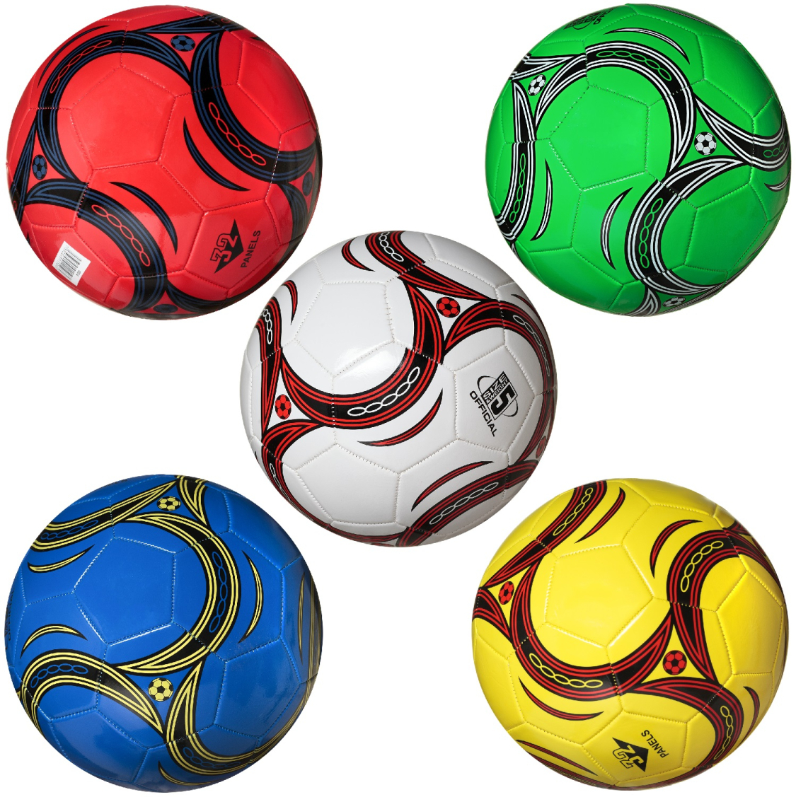 Мяч футбольный Junfa 22-23 см 5 видов в ассортименте