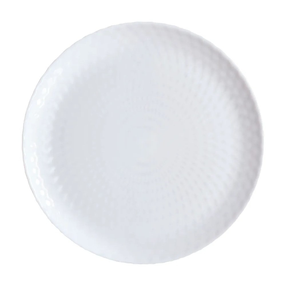 Тарелка Luminarc Pampille blanc обеденная 25 см, цвет белый