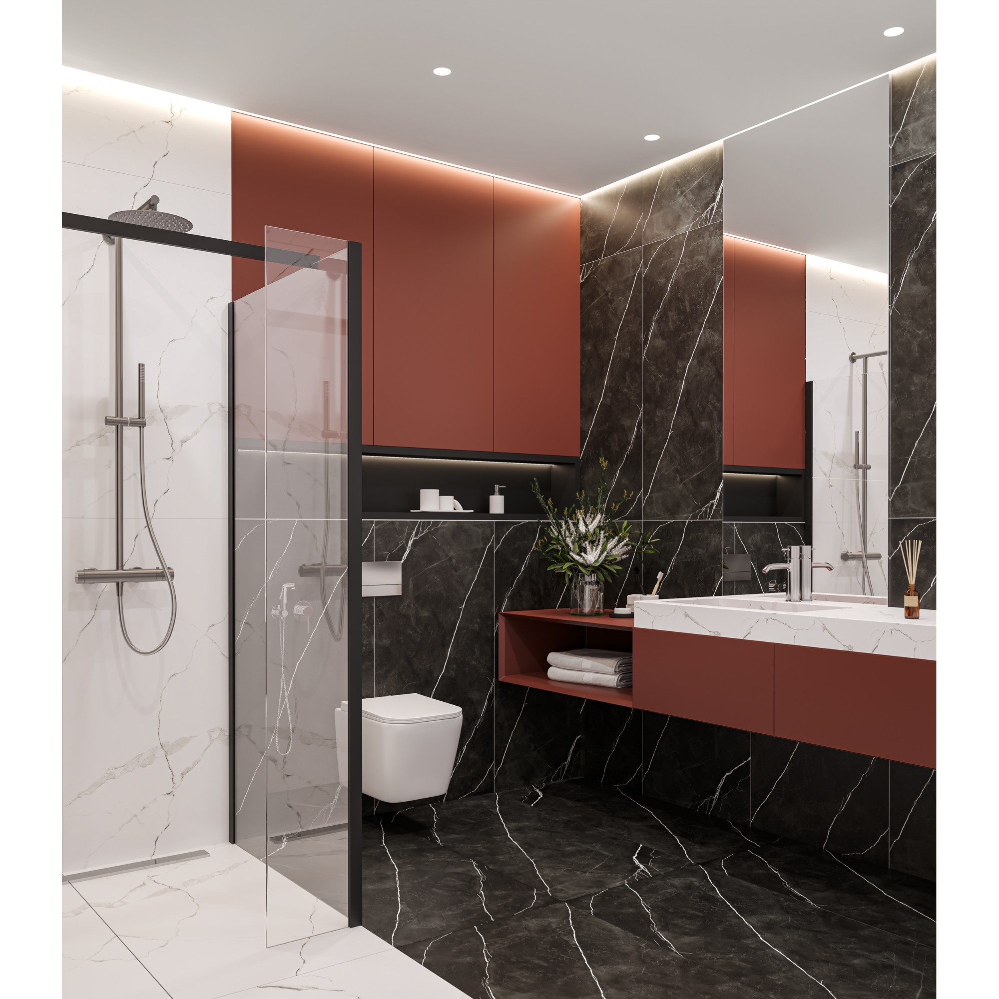 Керамогранит Culto dark marble 60x120 см 1.44 м2 Вид№2