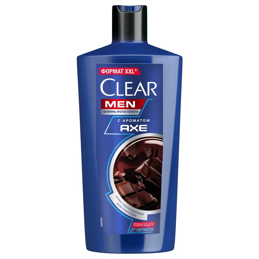 Шампунь Clear Men с ароматом Axe dark temptation 650 мл