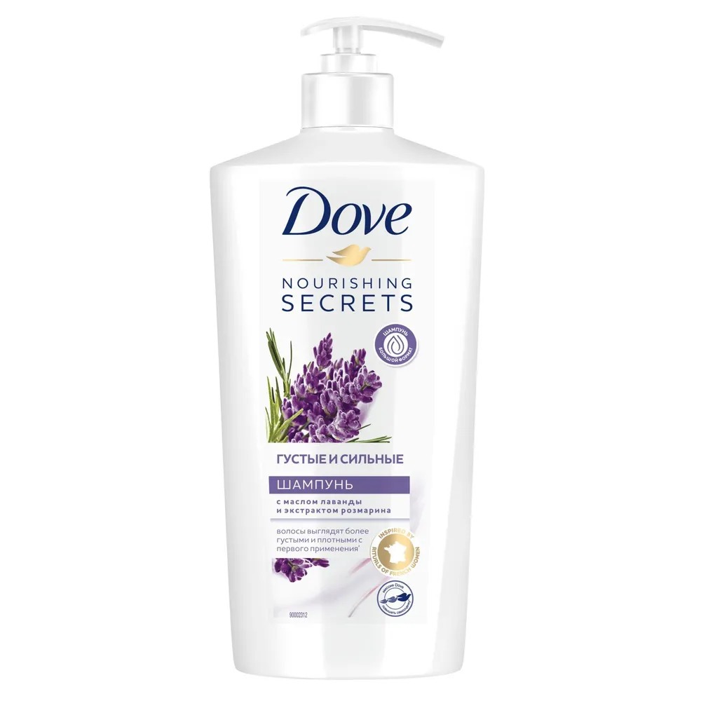 Шампунь Dove Nourishing secrets Густые и сильные с лавандой и розмарином 630 мл 599₽