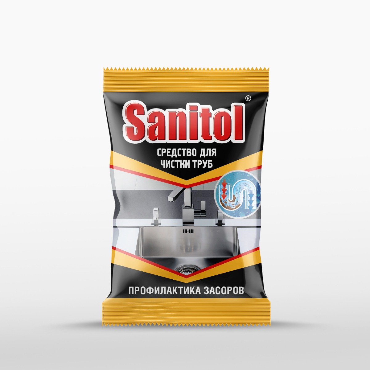 Средство Sanitol для чистки труб 90 г