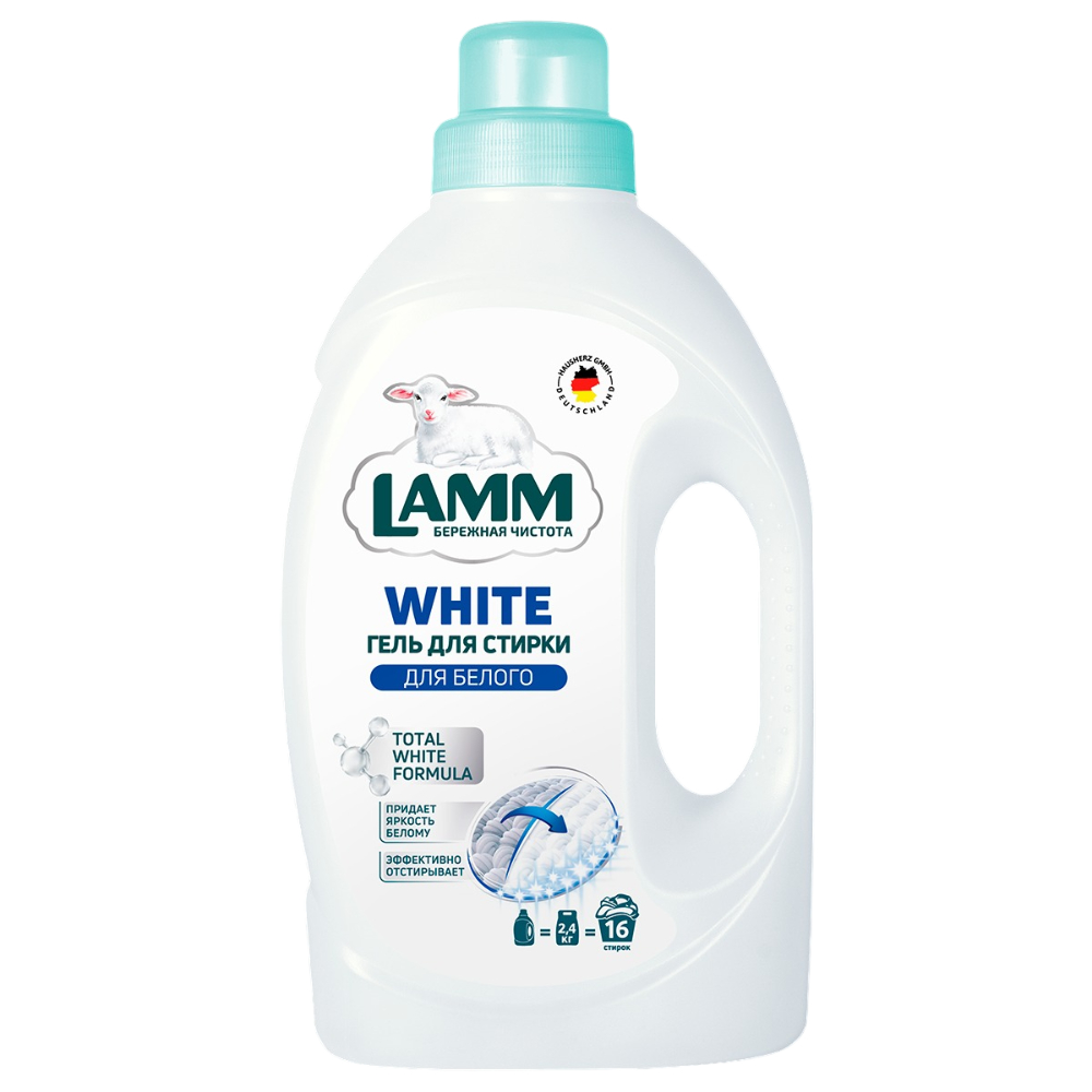 Средство для стирки Lamm White гель для белого 1,04 л