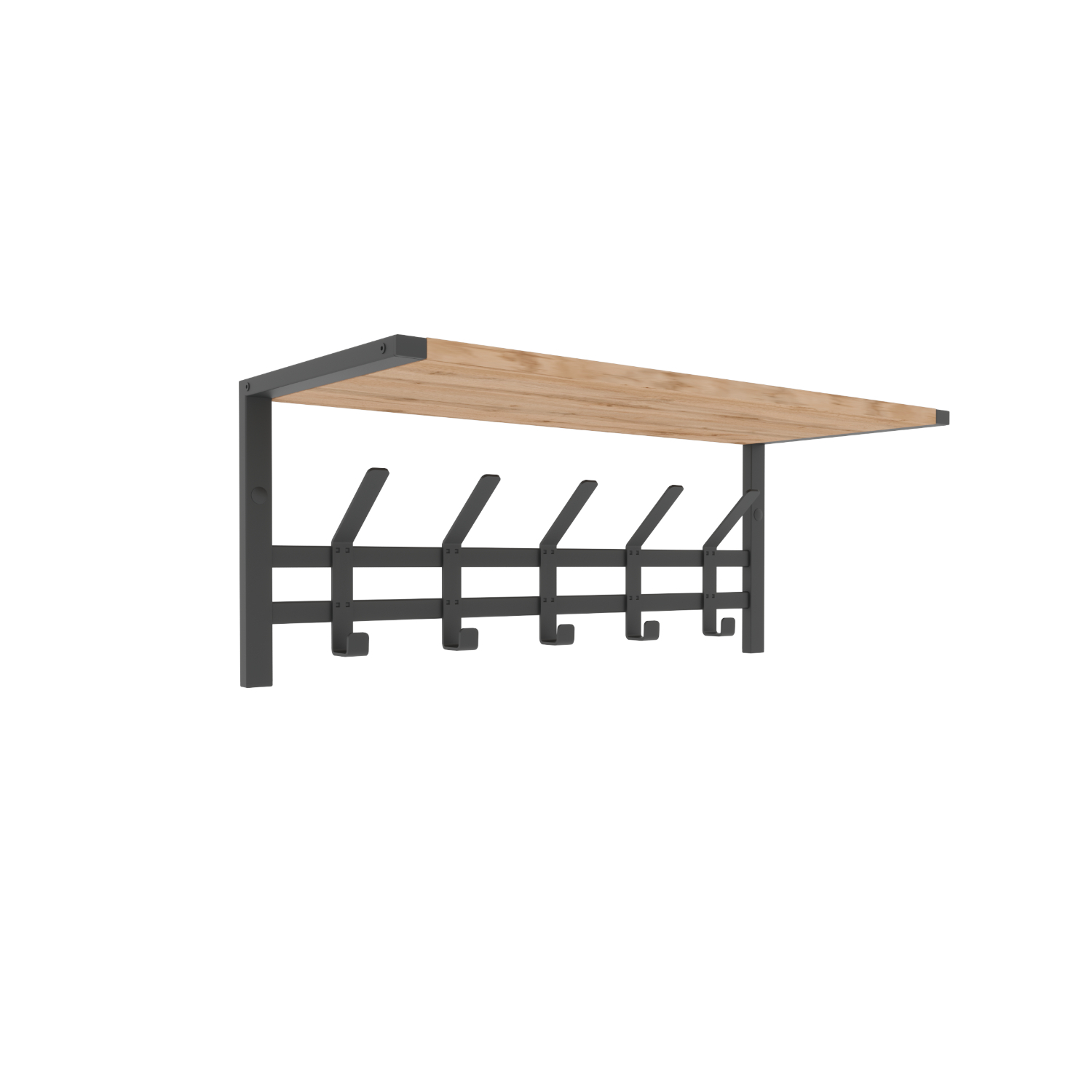 Вешалка с полкой ЗМИ Торонто 21Д чёрная