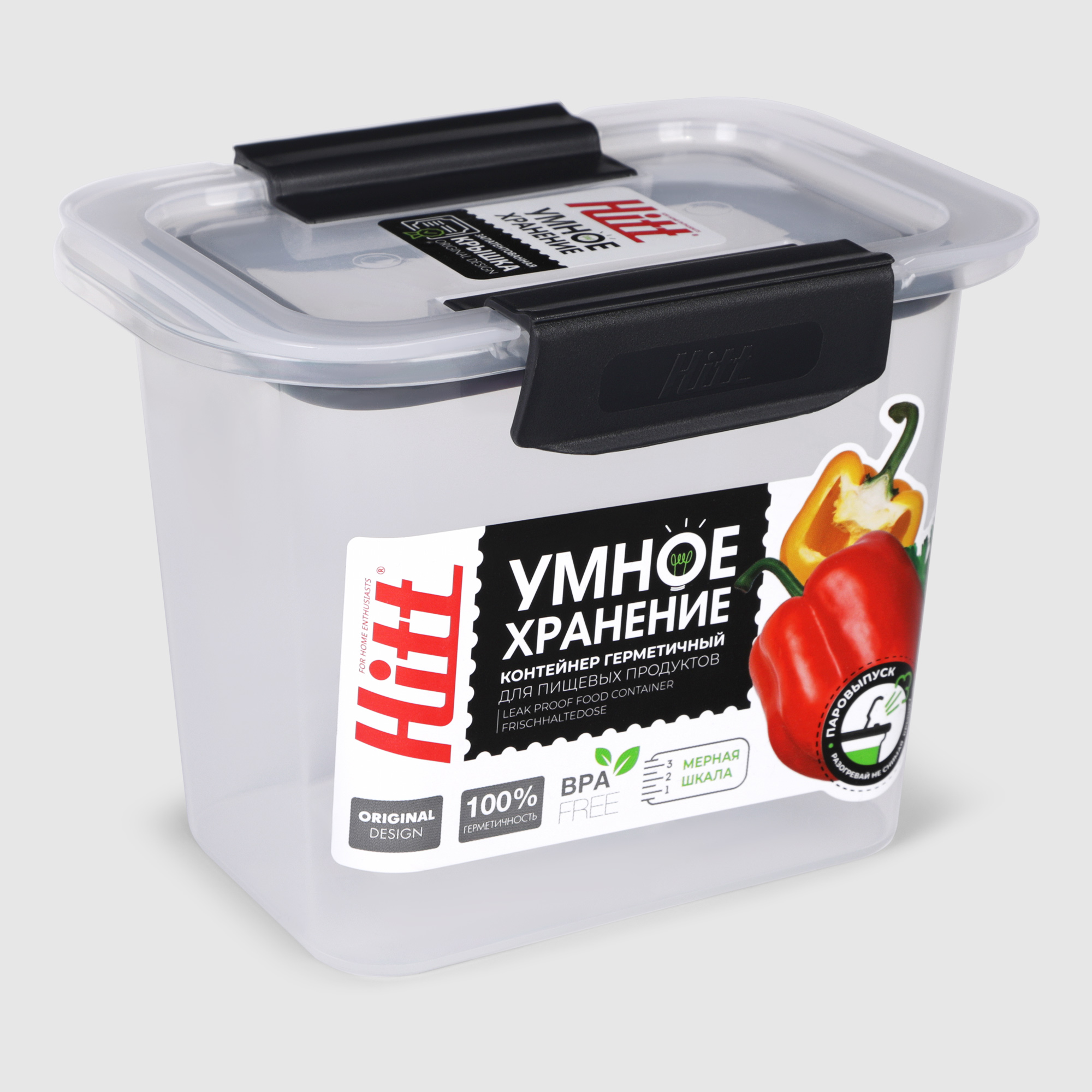 Контейнер для сыпучих продуктов Hitt Чайка герметичный 1 л