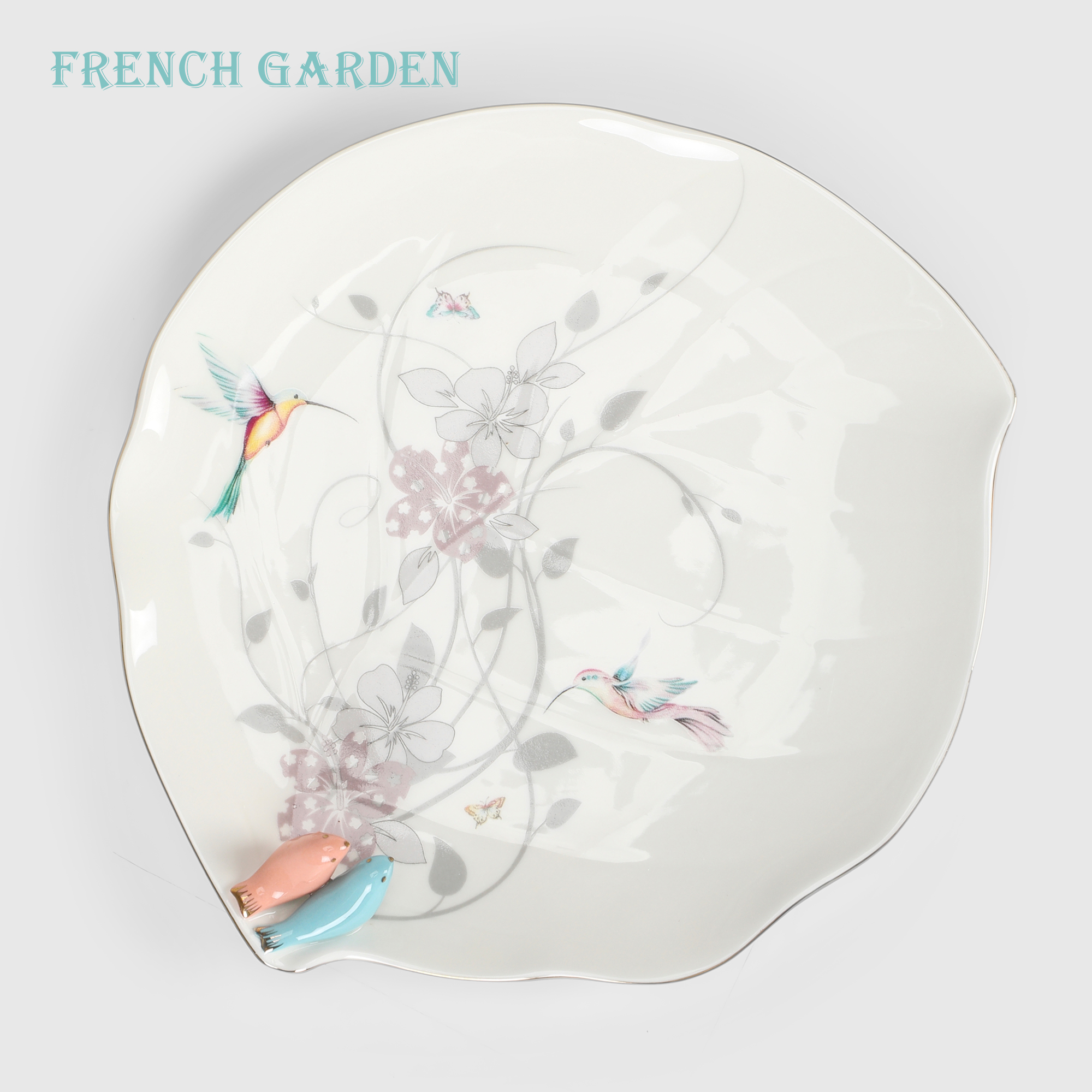 Тарелка French garden Lovebirds 215х195х2 см 799₽