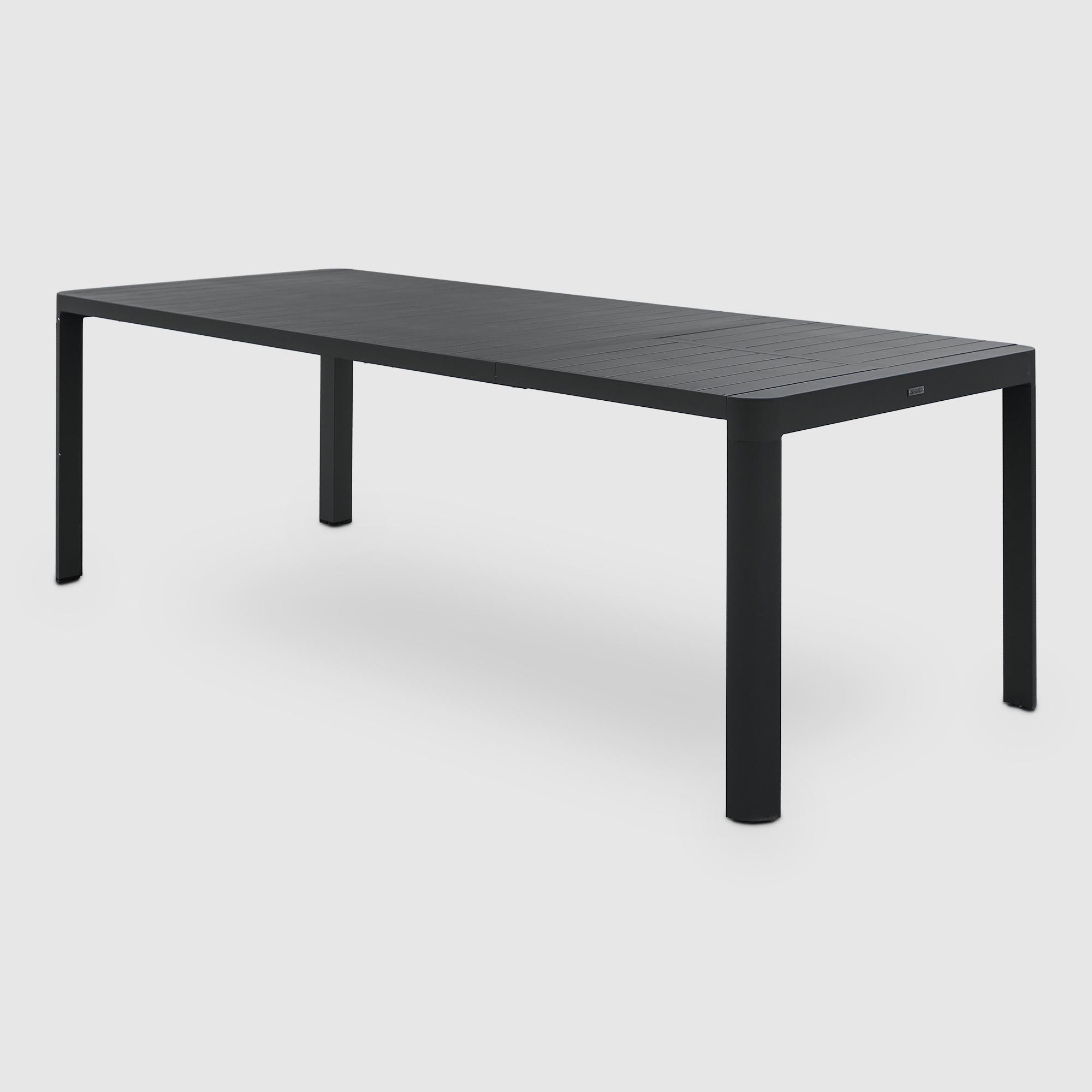Стол раздвижной Bizzotto Kiplin угольный 180/240х100х77,5 см