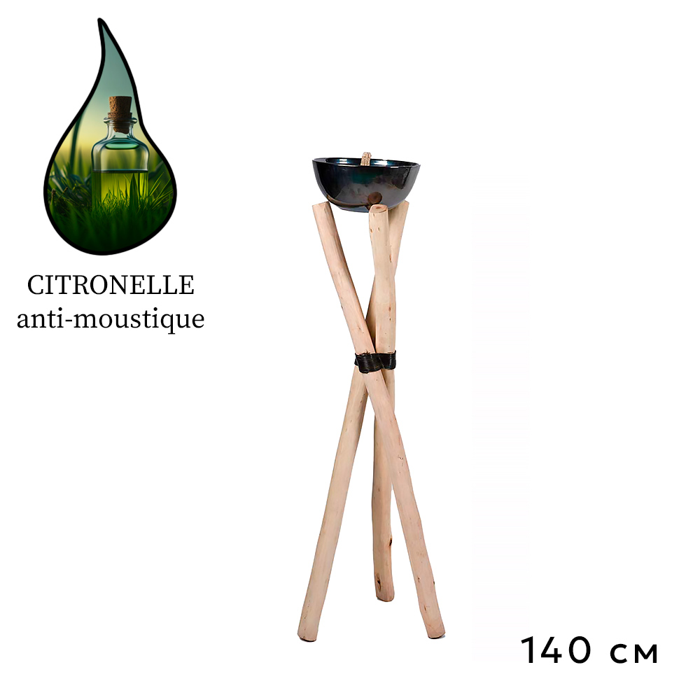 Аромасвеча Nour Bougie Bamboo Citronelle anti-moustique 13 кг 140 см бамбук