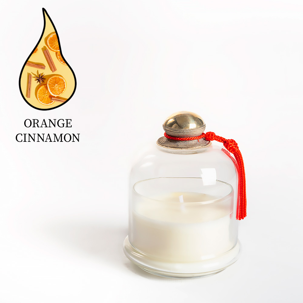 Аромасвеча Nour Bougie Le dome Orange cinnamon 436 г