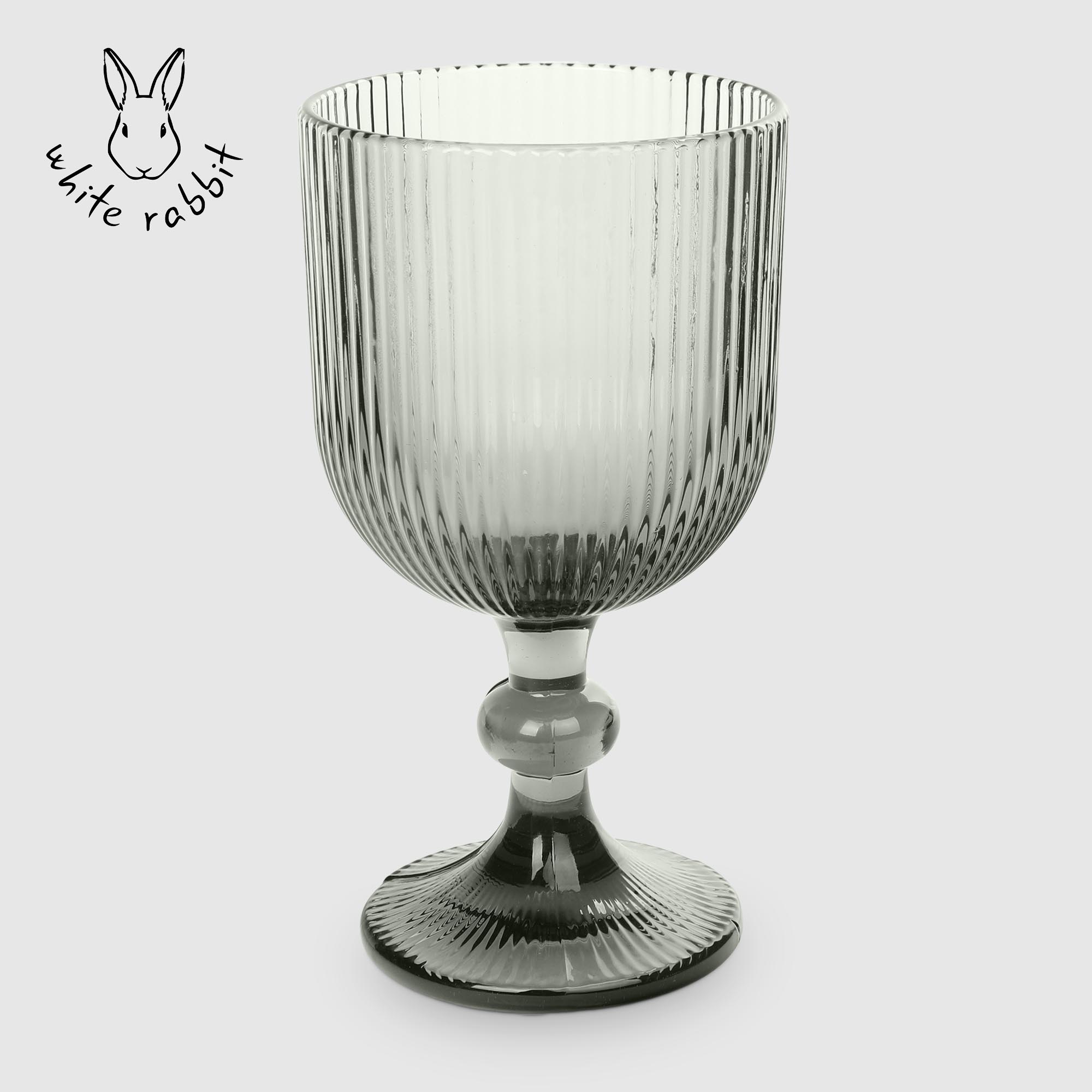 Бокал для вина White Rabbit на ножке серый 320 мл 259₽