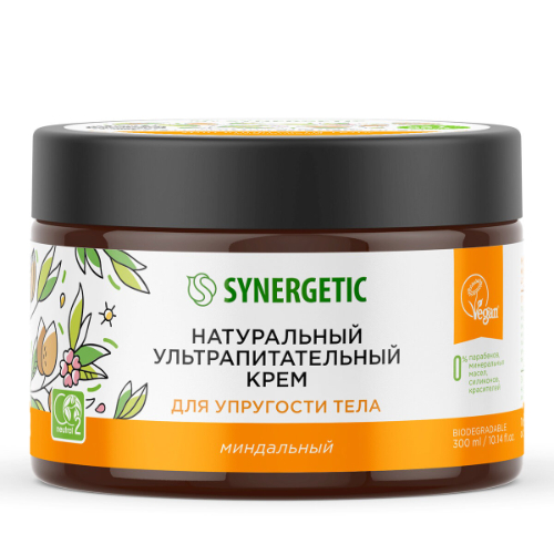 Крем ультрапитательный Synergetic Для упругости тела 300мл