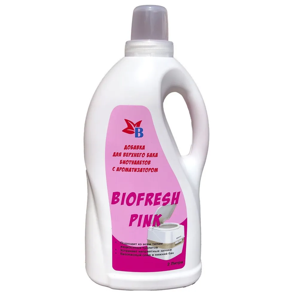 Жидкость для верхнего бака биотуалета Биоторг BioFresh Pink 2 л.