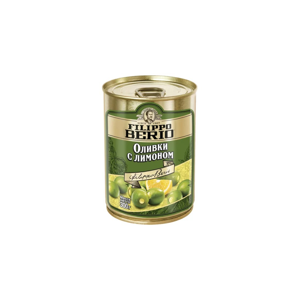 Оливки фаршированные лимоном Filippo Berio 300 г