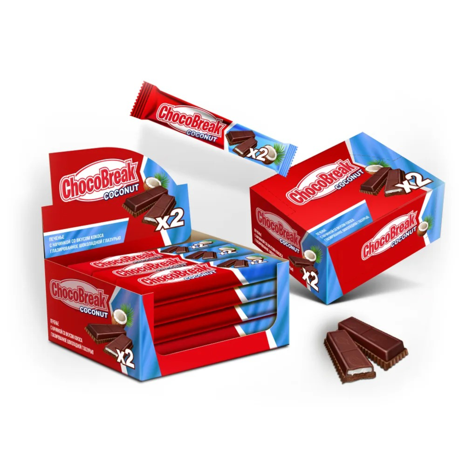 

Печенье Choco Break шоколадно-молочное кокос 40 г