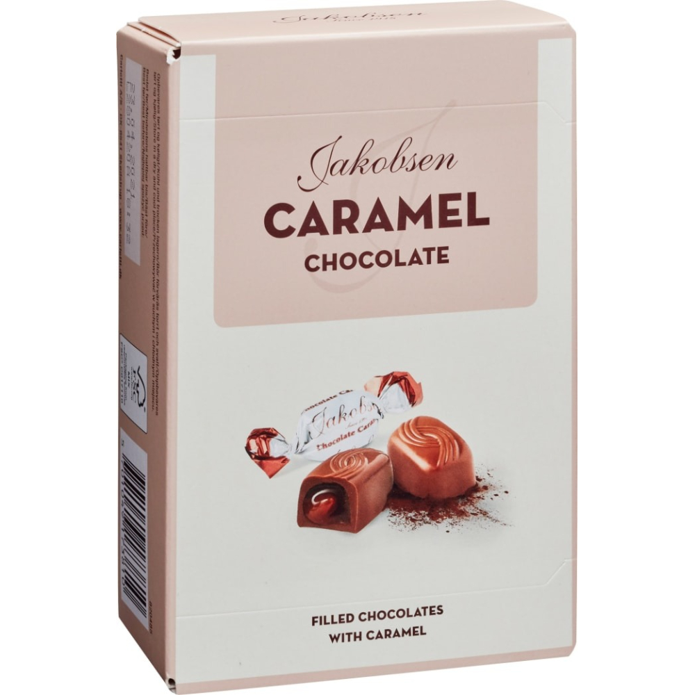 Конфеты Jakobsen Caramel из молочного шоколада с карамельной начинкой тоффи 125 г