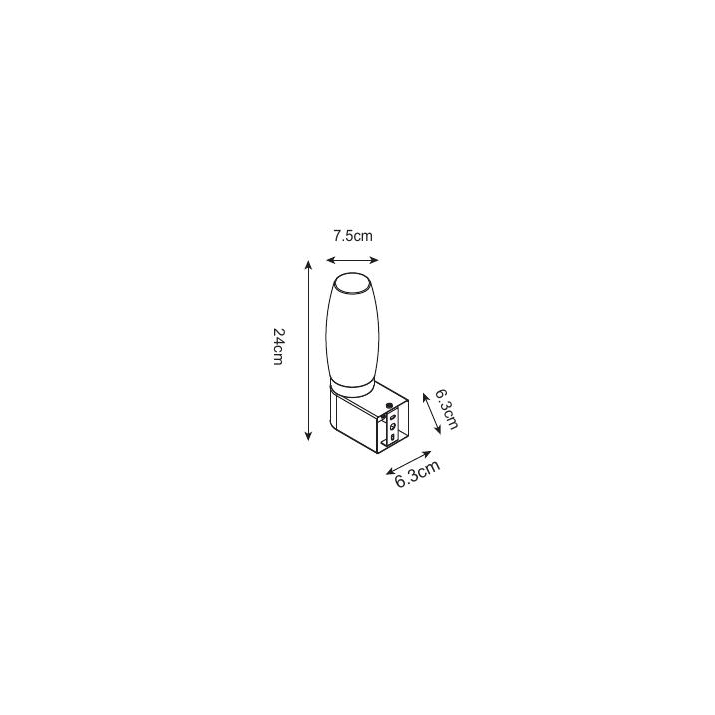 Светильник настенный ARTE LAMP A1209AP-1BK Вид№5