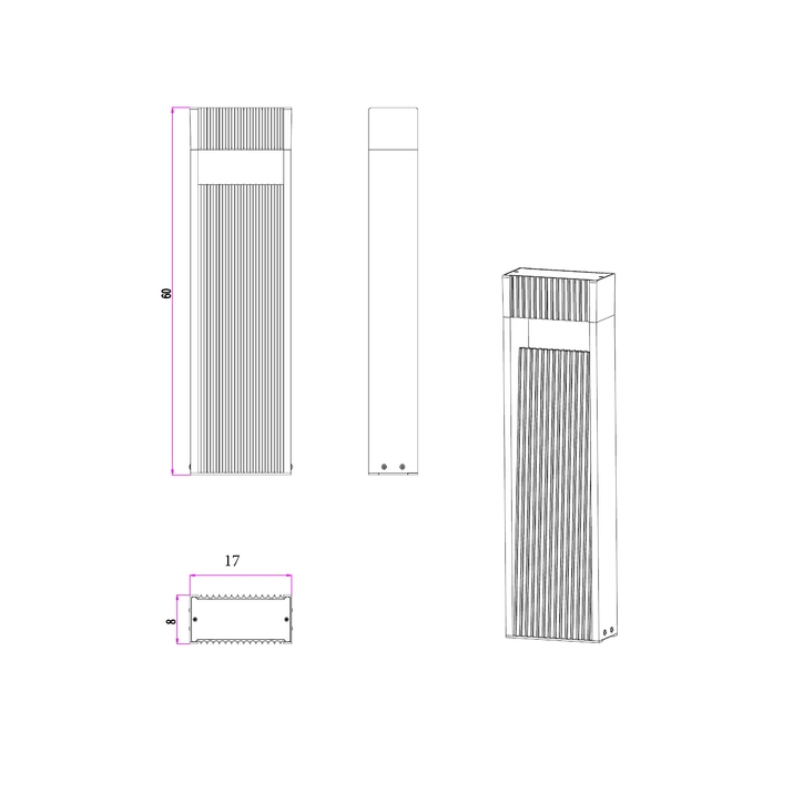 Светильник уличный ARTE LAMP A2146PA-1BR Вид№4