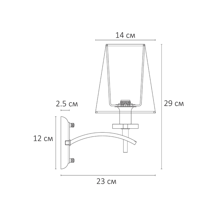 Светильник настенный ARTE LAMP A4098AP-1CC Вид№2