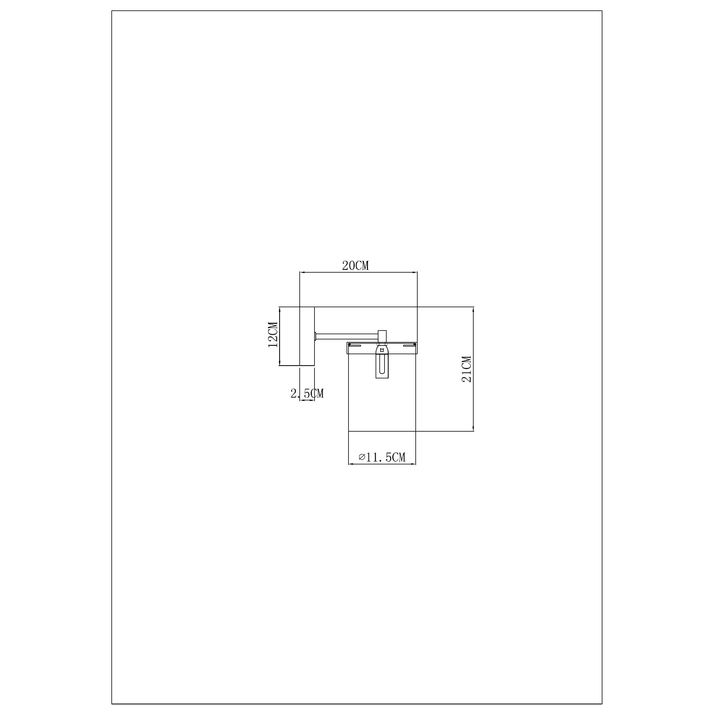 Светильник настенный ARTE LAMP A4099AP-1BK Вид№2