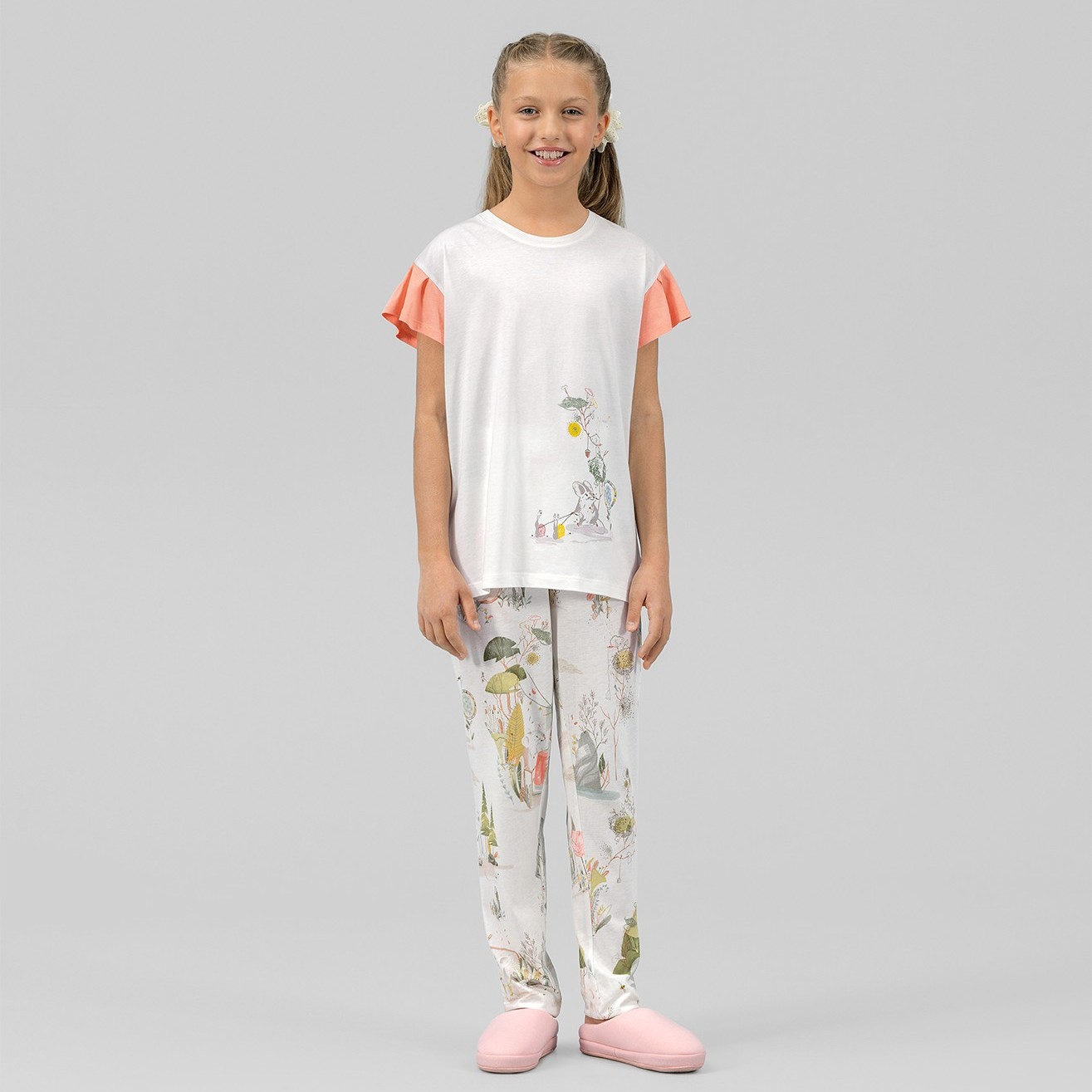 Пижама для девочек Togas Kids Пикколо белый р.92-98