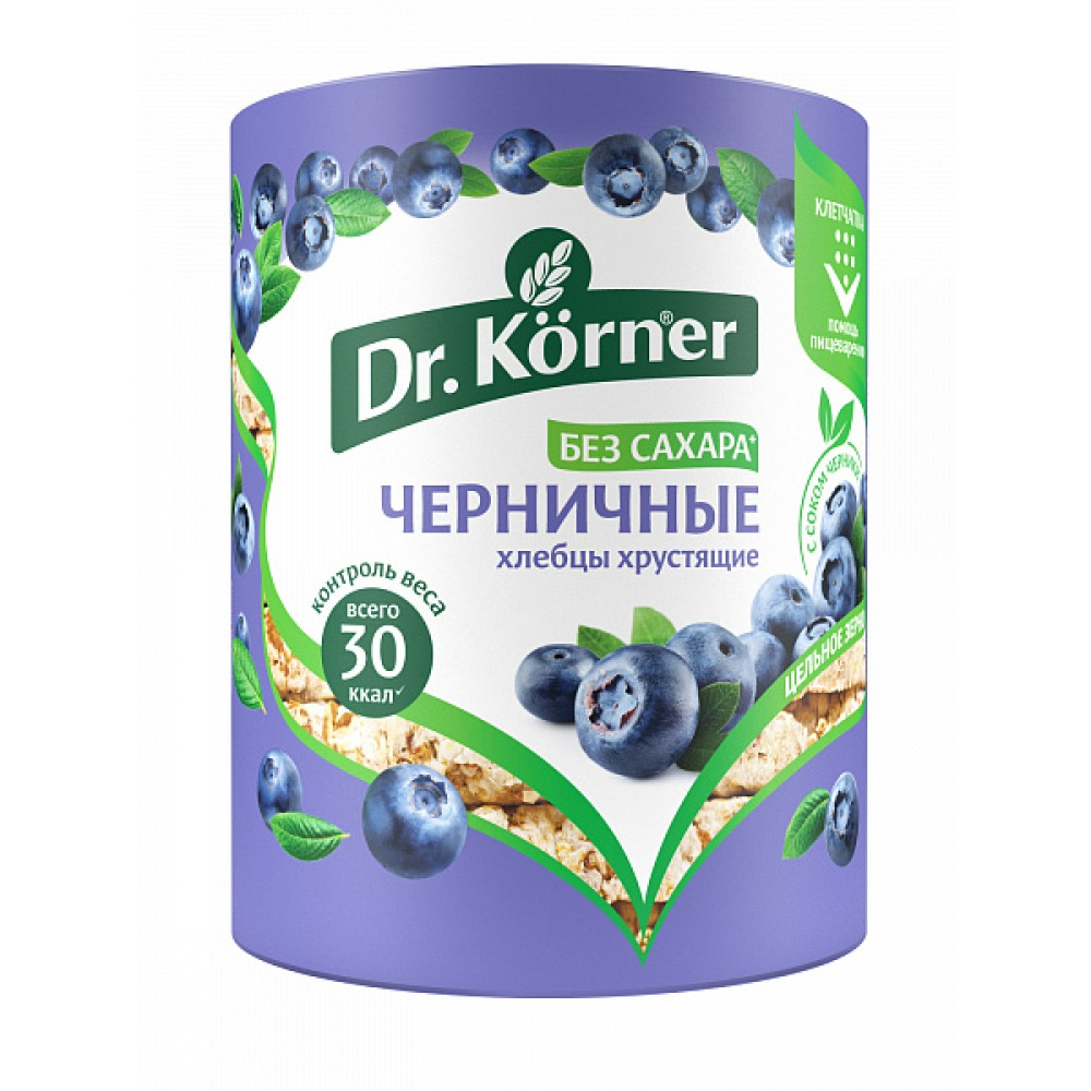 Хлебцы Dr.Korner злаковый коктейль черная смородина 80 г