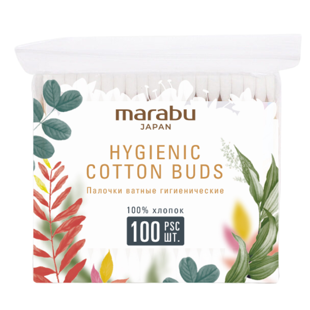 

Палочки ватные Marabu Botanica 100 шт, Белый