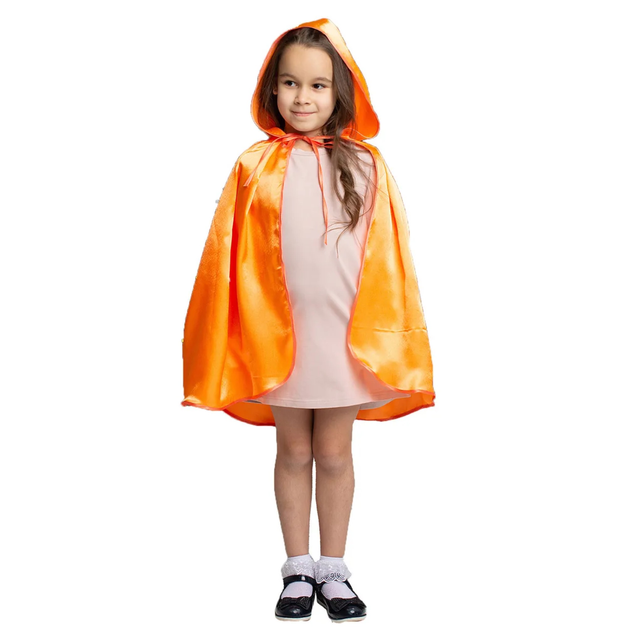 

Накидка Larisol Kids атласная детская оранжевая р, Оранжевый