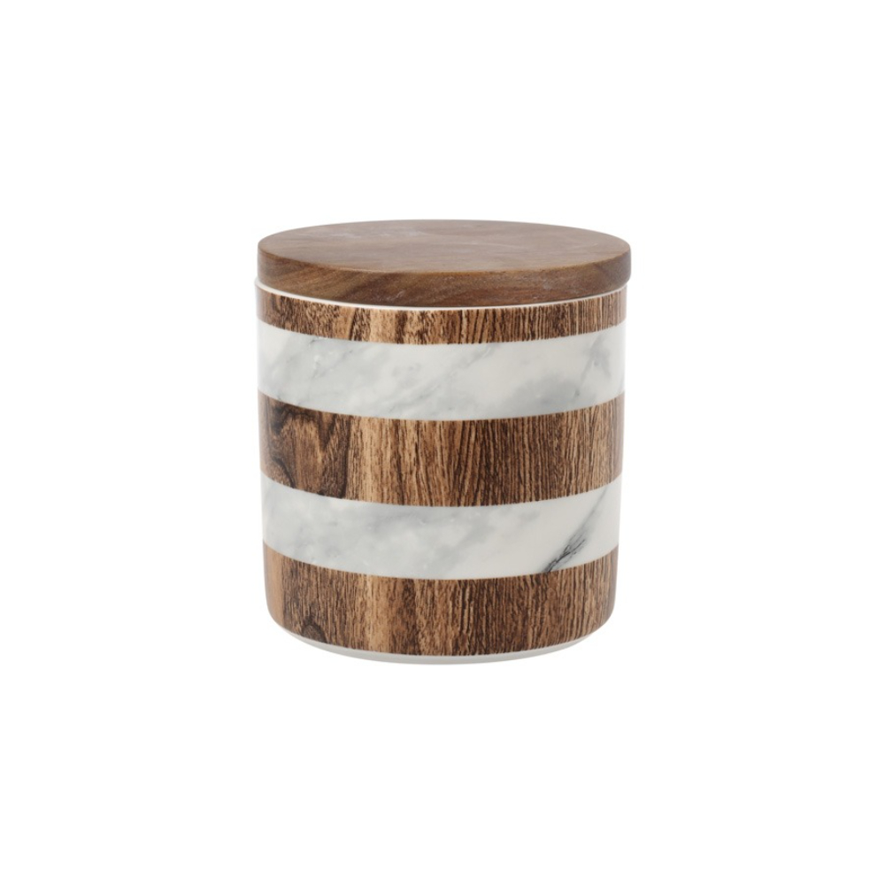 

Банка Home & Style для сыпучих продуктов Wood&Marble 11 см, Коричневый